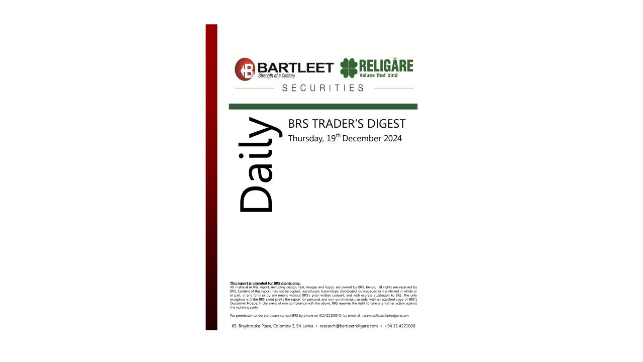 Trader's Daily Digest 19.12.2024