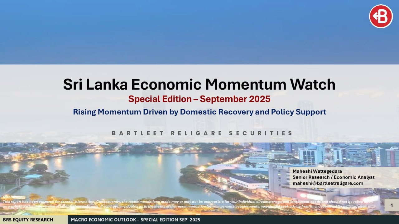 Sri Lanka Economic Momentum Watch - Special Edition Sep' 2025