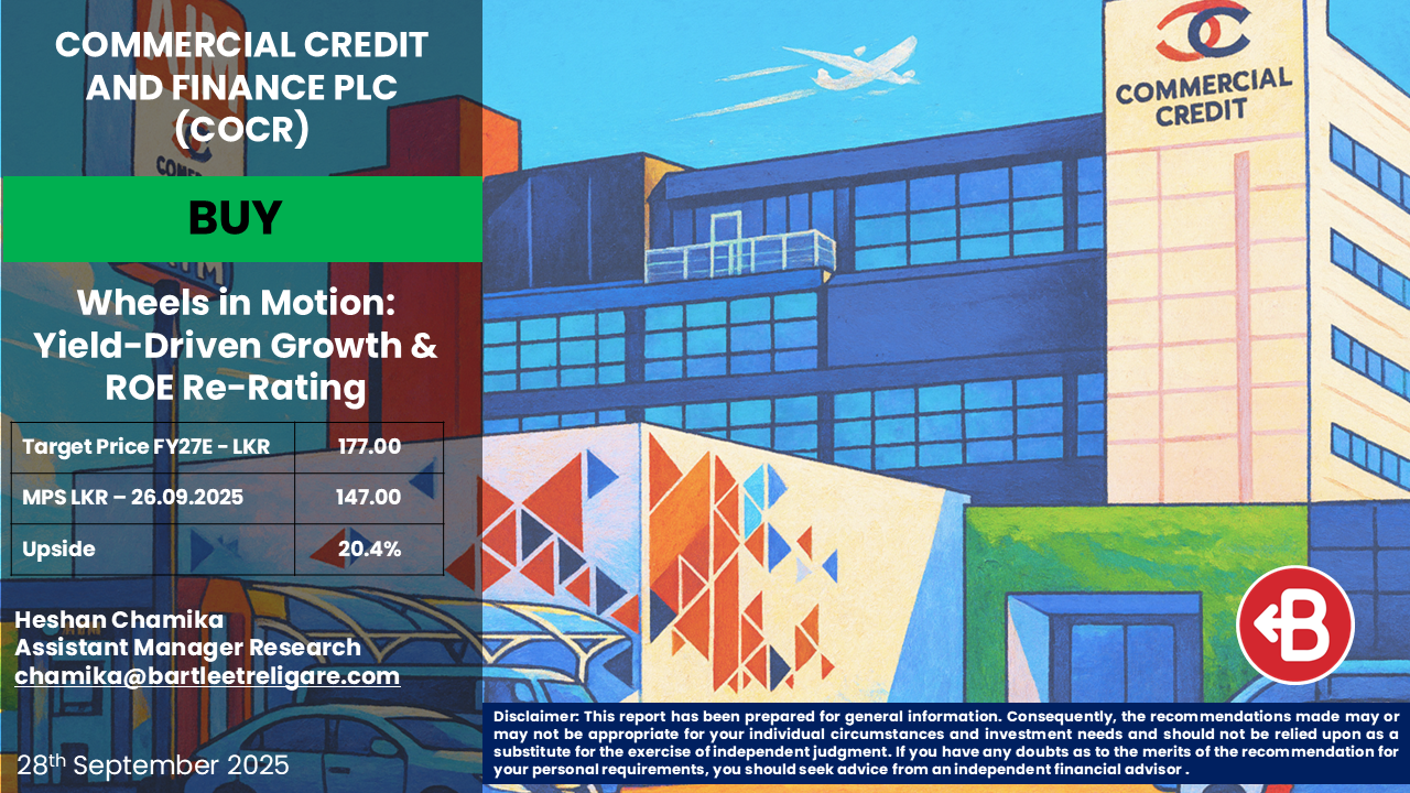 Commercial Credit and Finance PLC (COCR) - BUY - BRS Equity Research