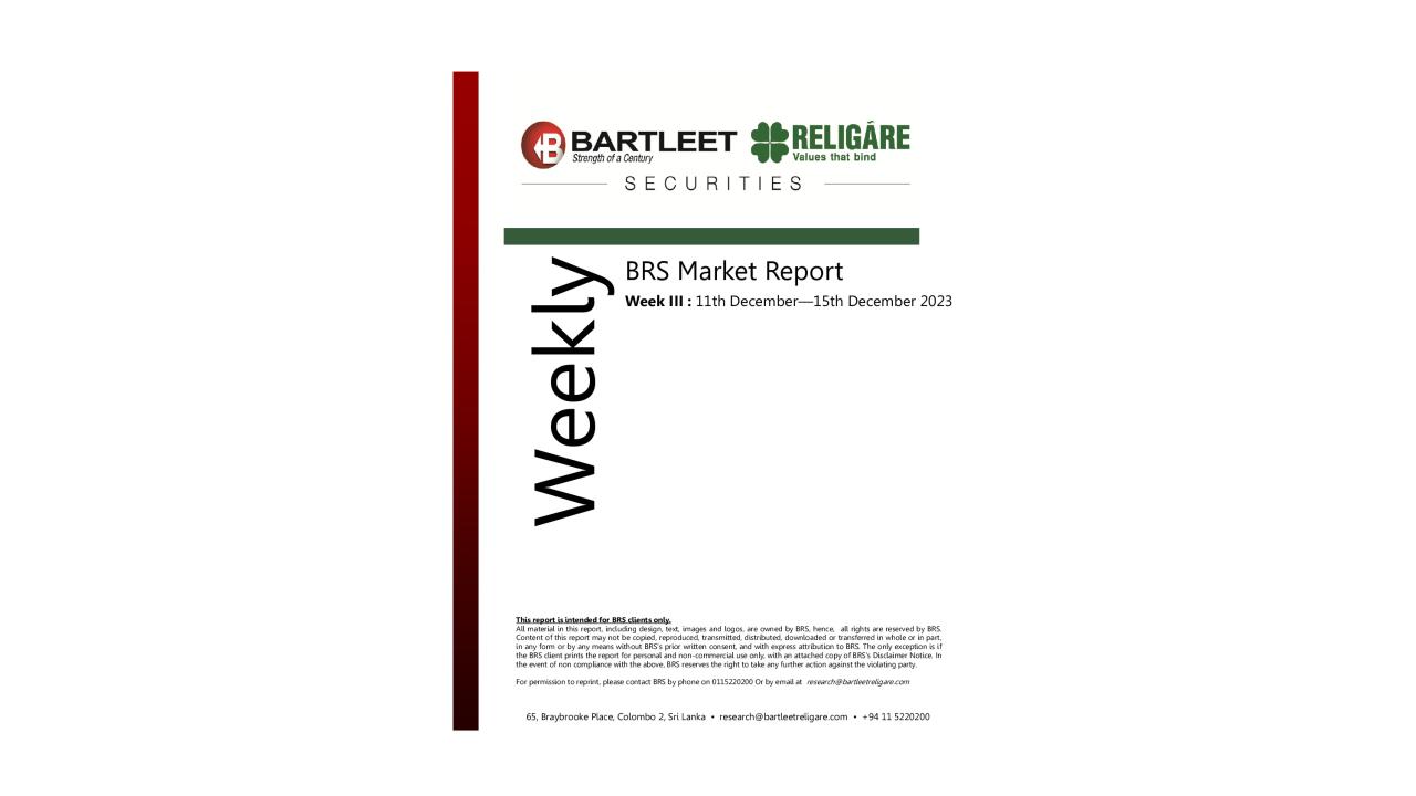 BRS Weekly Report 15.12.2023