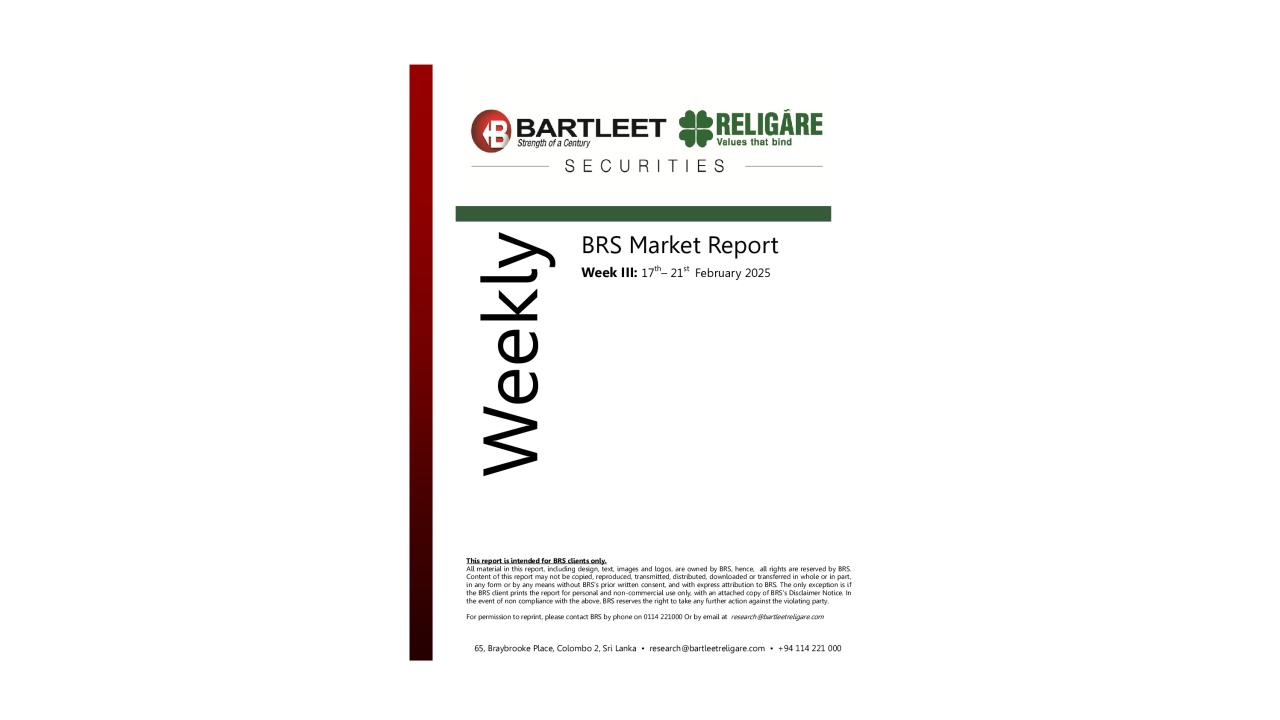 BRS Weekly Market Report 21.02.2025