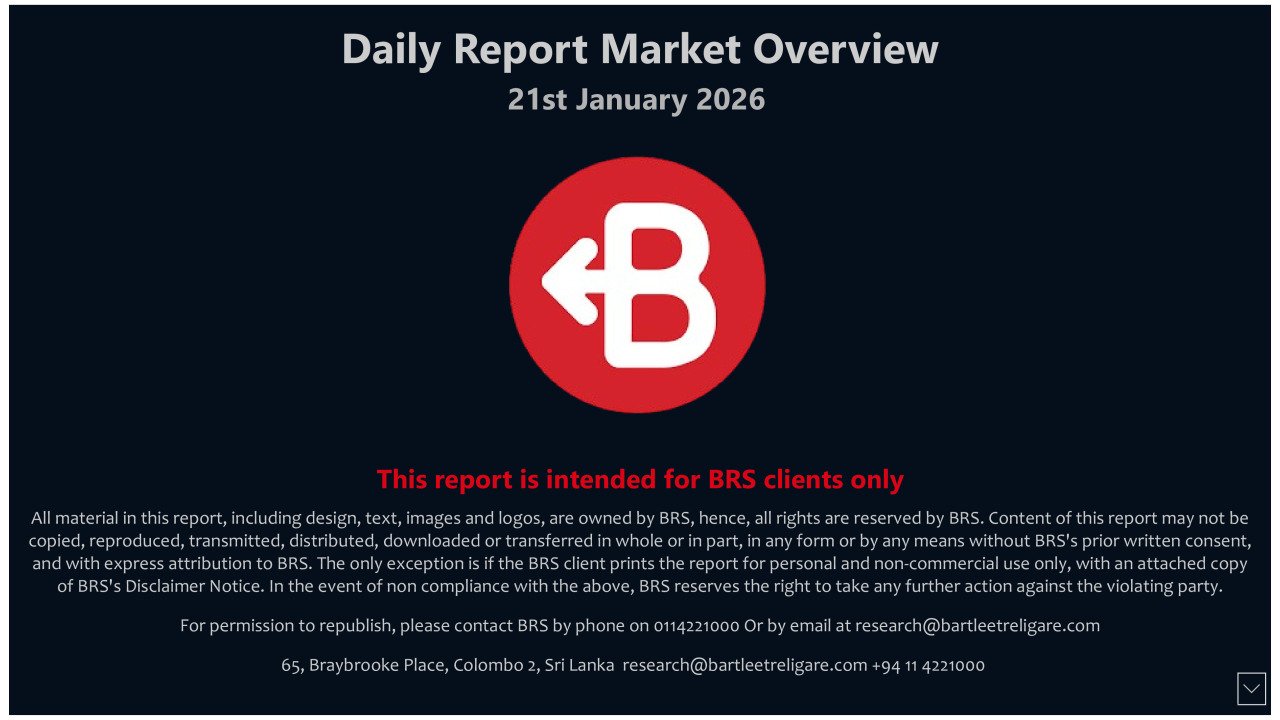 BRS Daily Market Overview 21.01.2026