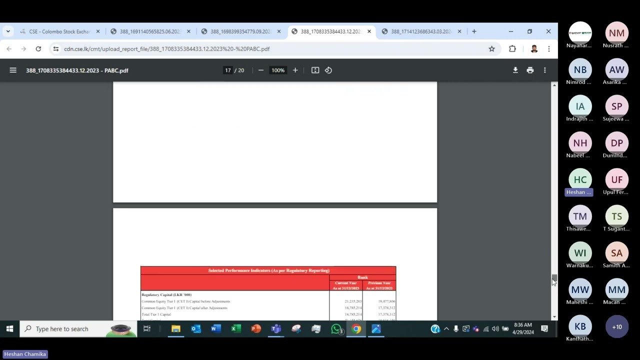 PABC Quarterly Earning Snippet