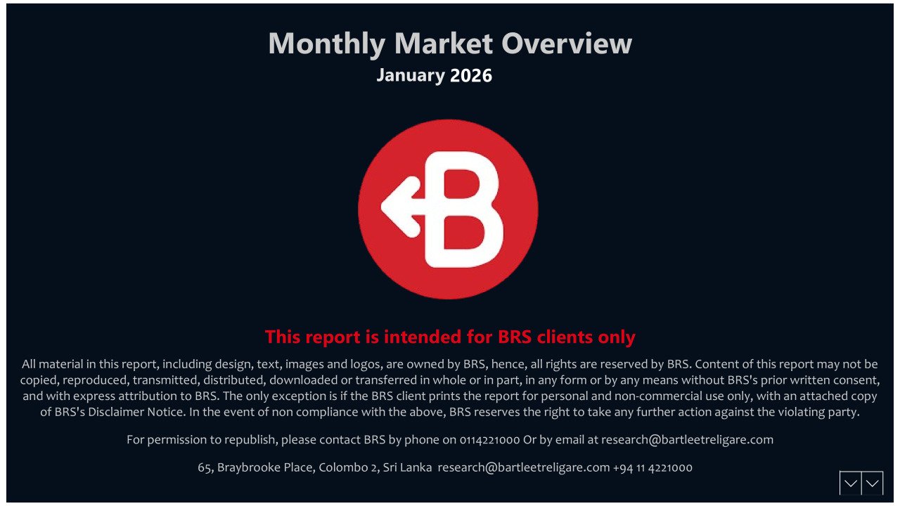 BRS Monthly Market Overview - January 2026