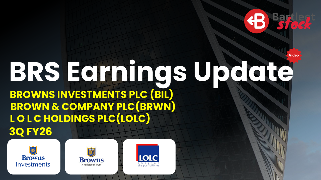 BIL, BRWN, LOLC - 3Q FY26