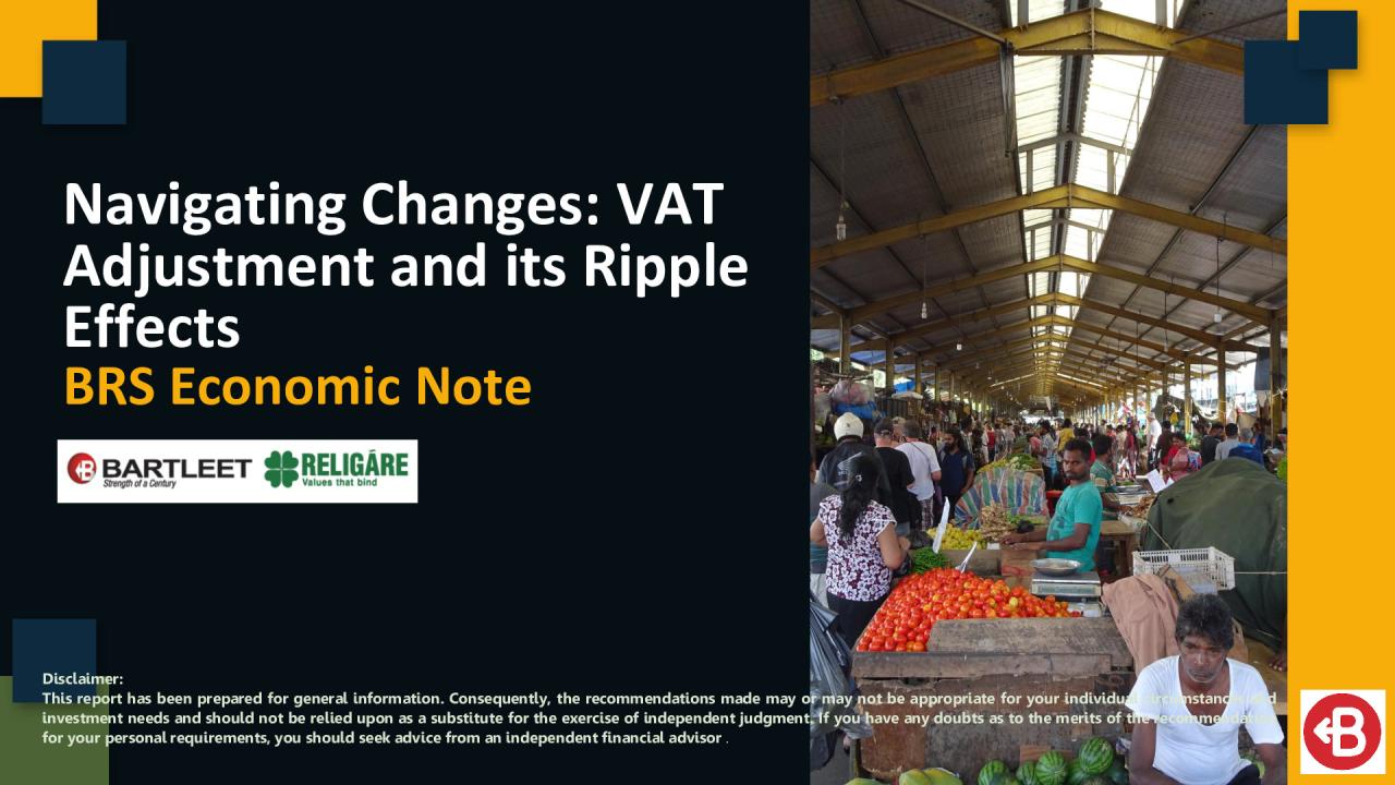 BRS Economic Note - Impact of VAT changes