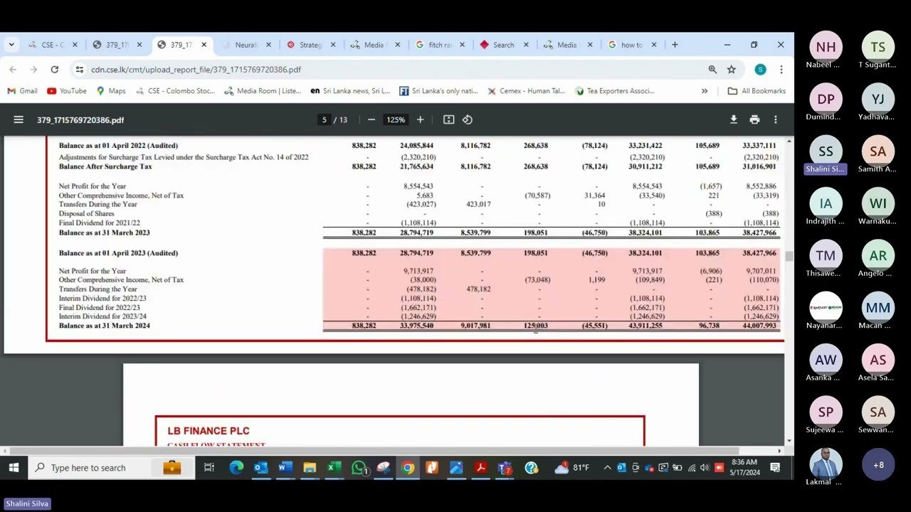 LFIN Quarterly Earning Snippet