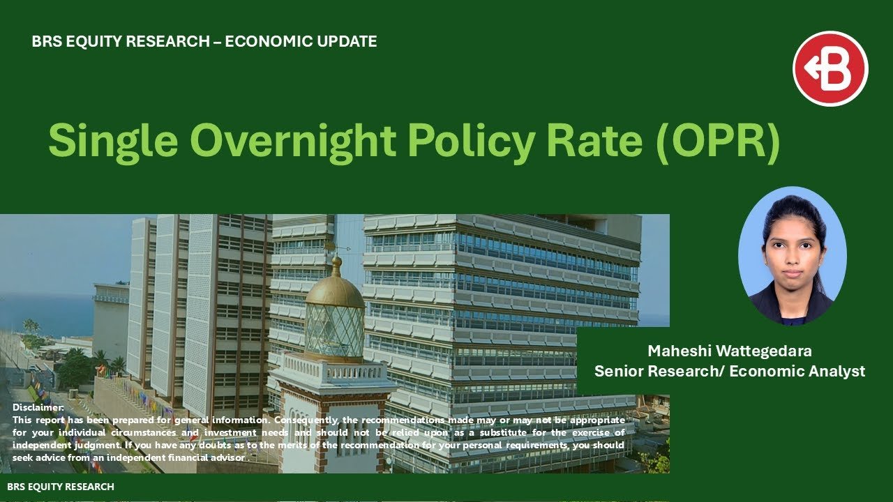 Single Overnight Policy Rate (OPR)