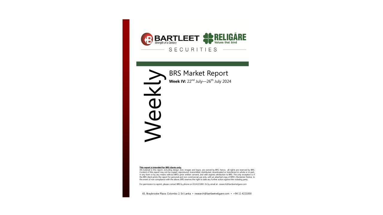BRS Weekly Report - 26.07.2024