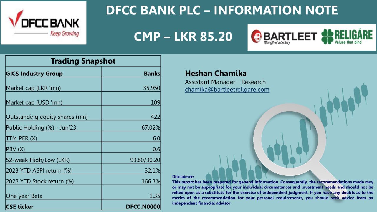 Company Information Note - DFCC Bank PLC