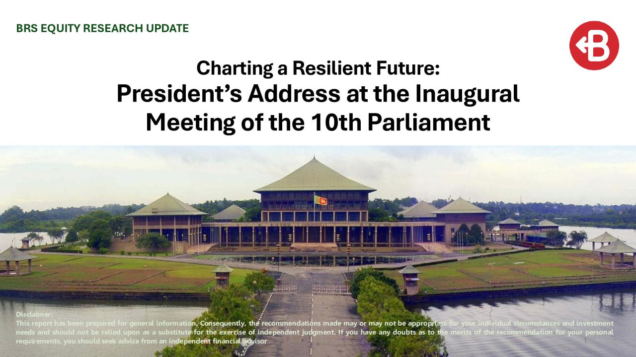 President’s Address at the Inaugural Meeting of the 10th Parliament